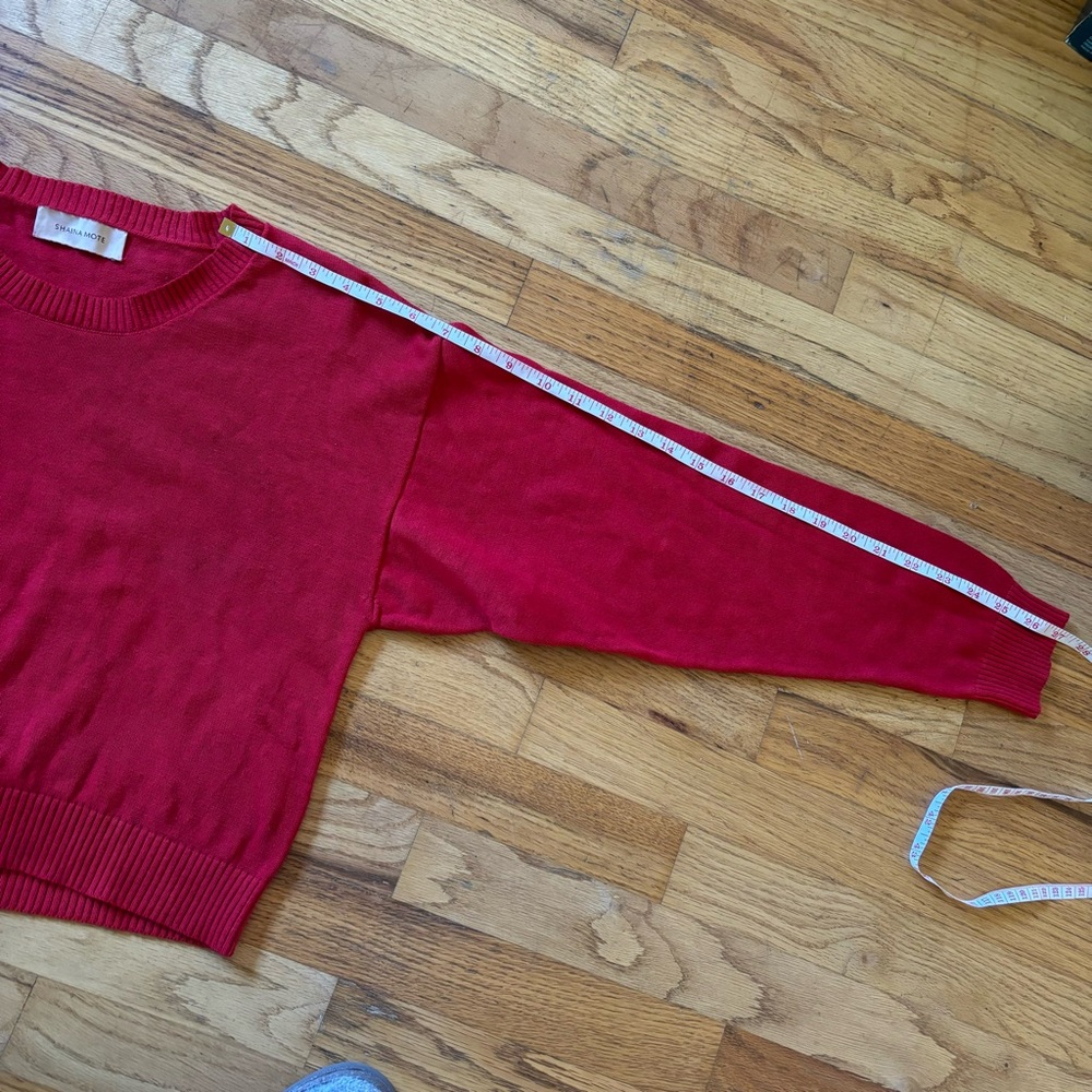 ✨SOLD✨Shaina Mote cropped red sweater size xs - Picture 8 of 11